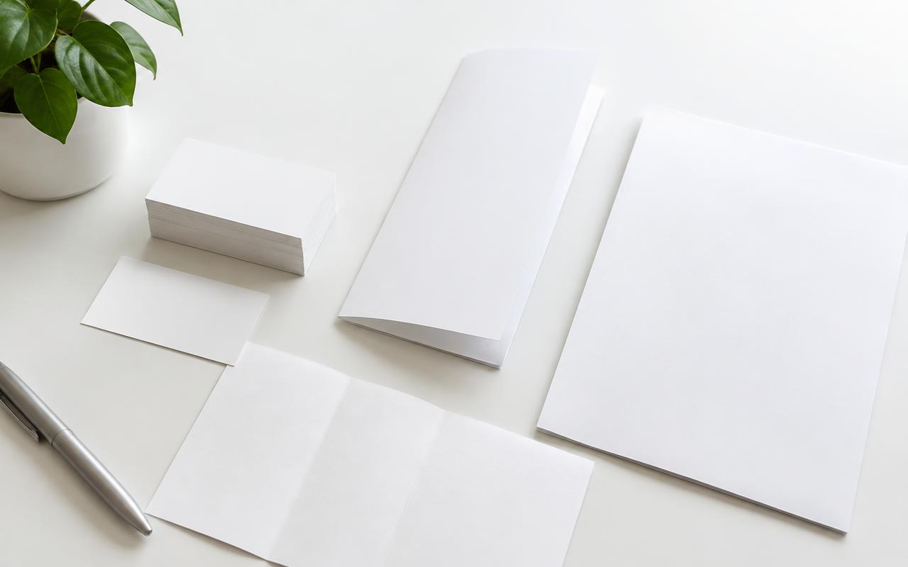 Business cards, brochures and flyers